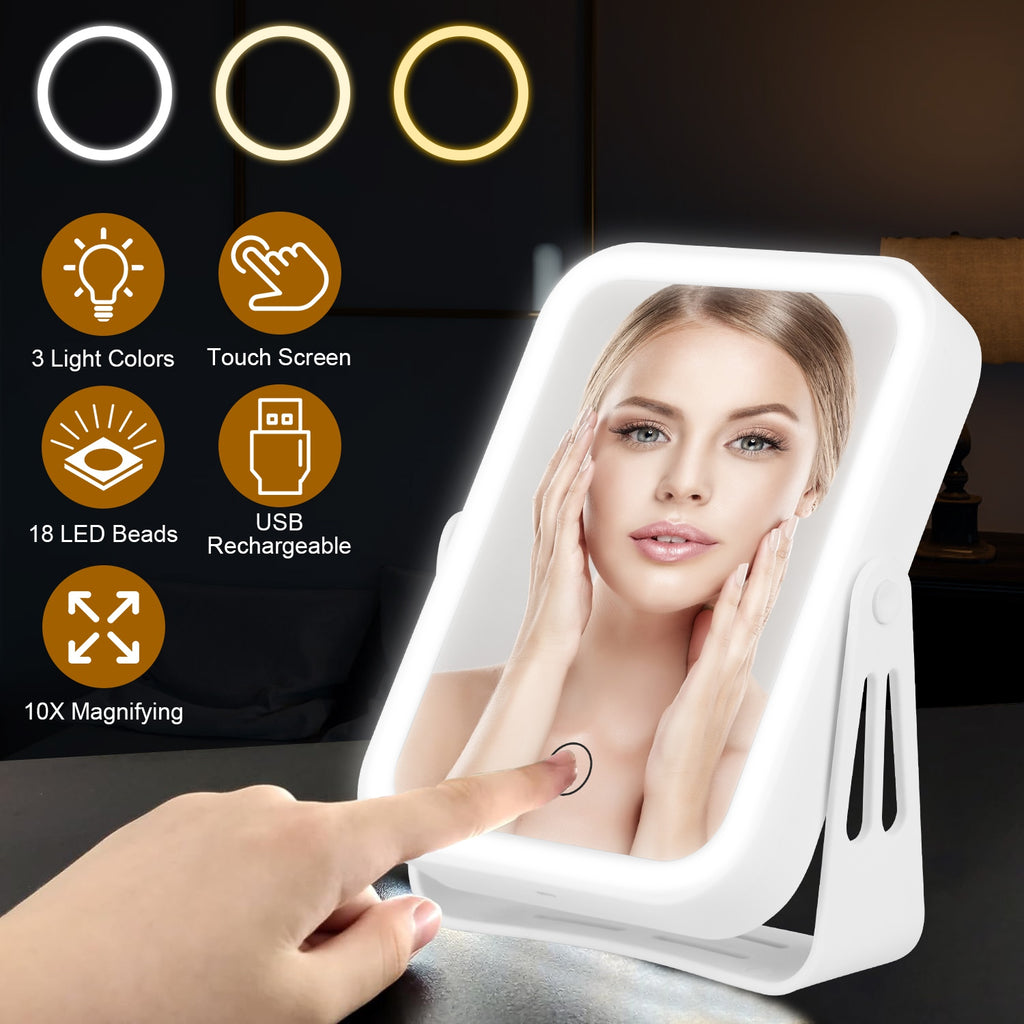 Magnifying Led Makeup Mirror