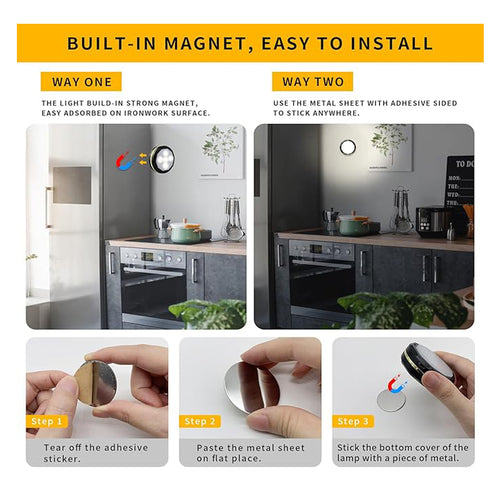 3pc motion sensor lights